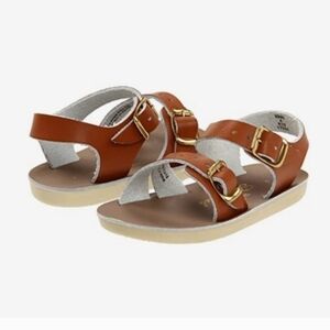 Salt Water Sandals by Hoy Tan Leather Kids Sandals